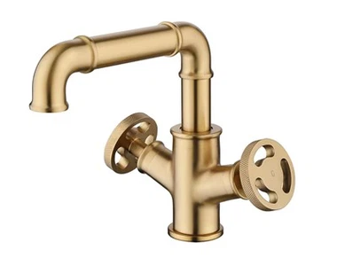 Grifo de lavabo de baño de latón vintage